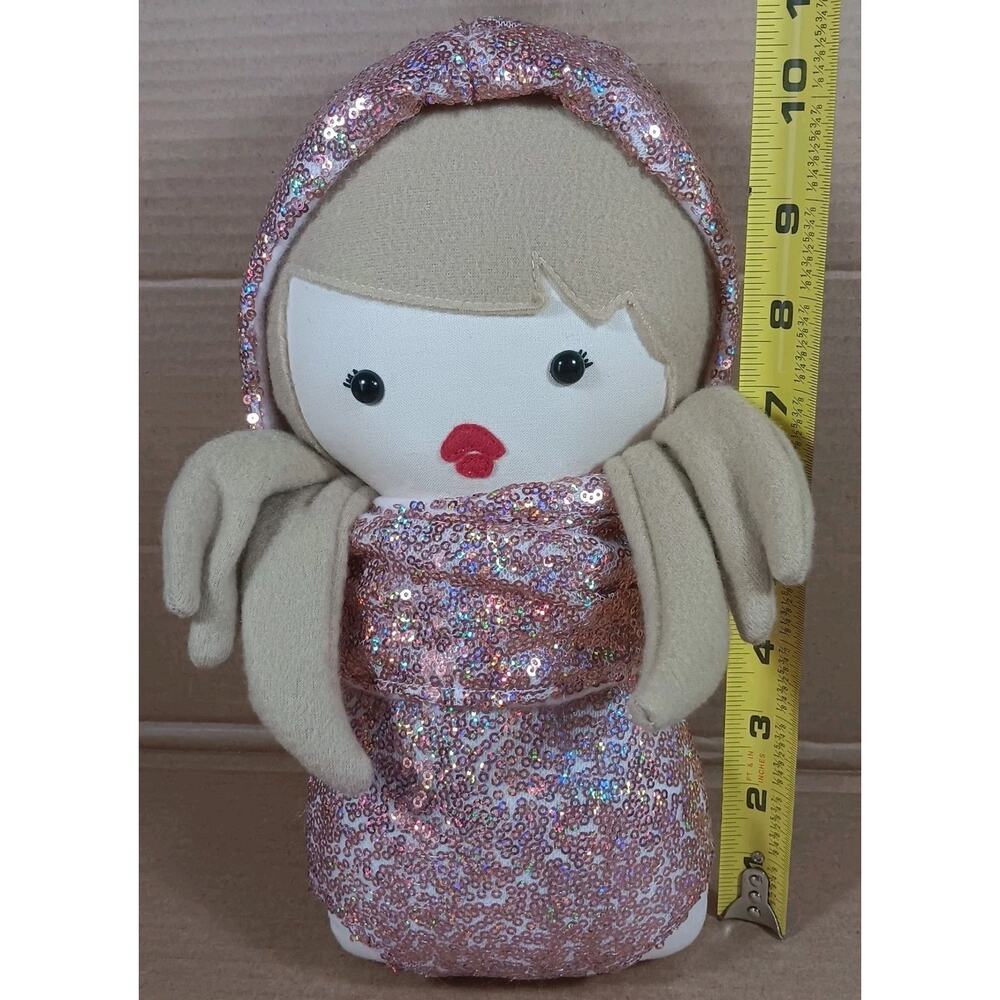 Handmade Plush Doll, Inspired by singer Taylor Swift W/ a Sequin Pink Oufit - Picture 2 of 7